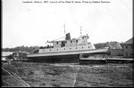 Lowbush, ON, 1951, Launch of the Clark B. Davis