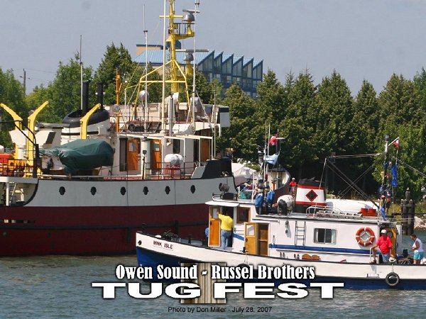 Click photo to view photos from July 28, 2007 at<br>Owen Sound - Russel Brothers Tugfest.