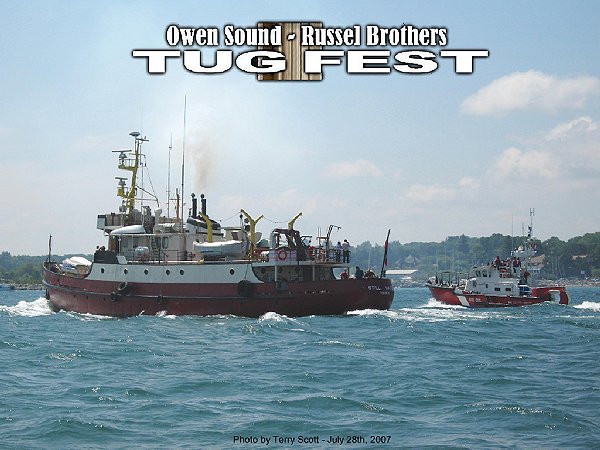 Click photo to view photos from July 28, 2007 at<br>Owen Sound - Russel Brothers Tugfest.